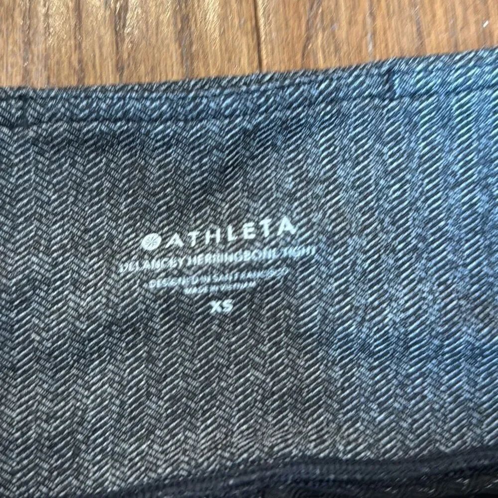 Athleta grey Delancey herringbone tight size xs - Picture 8 of 12